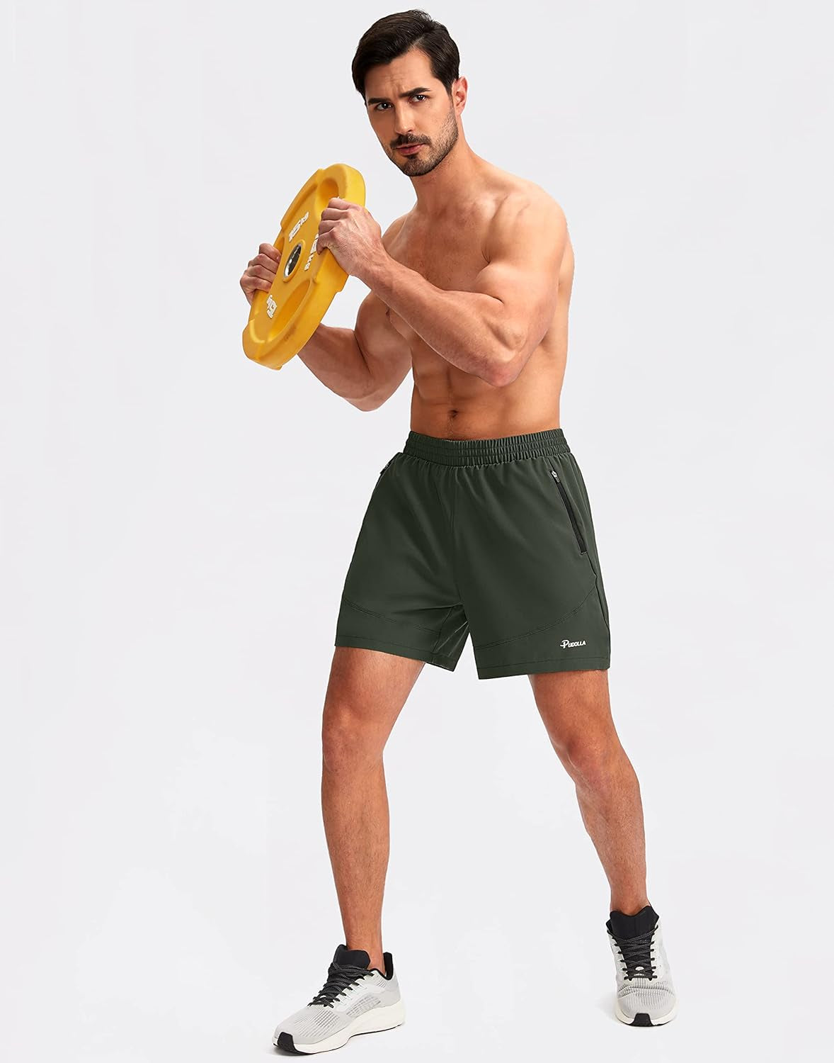 Men'S Workout Running Shorts 5"/7"/9" Lightweight Gym Athletic Shorts for Men with Zipper Pockets