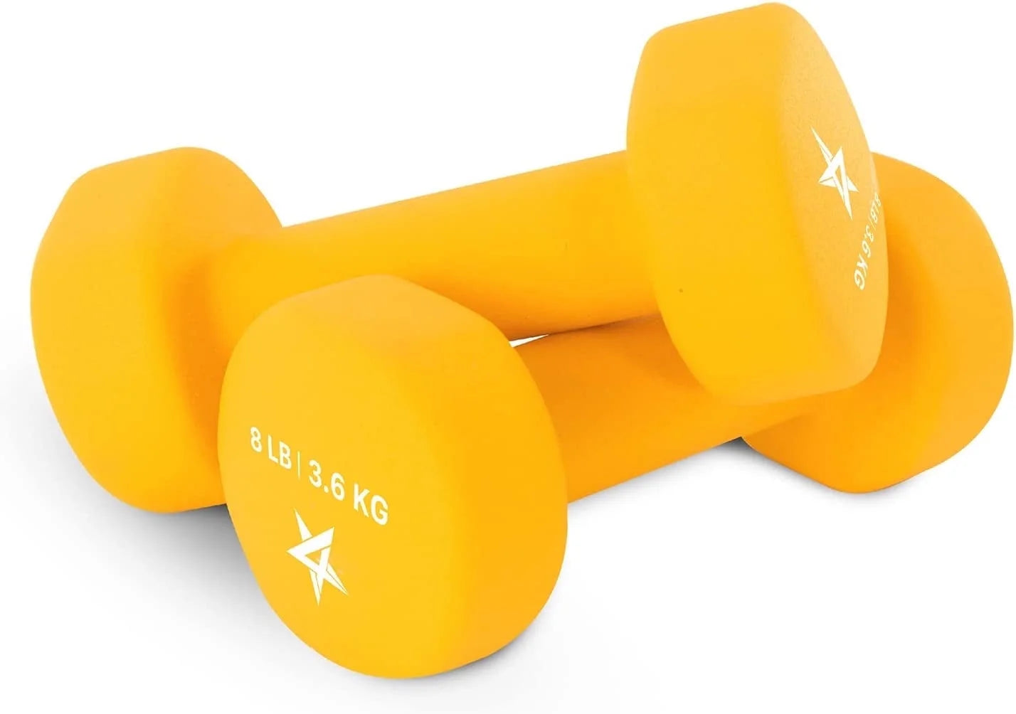 Neoprene Coated Dumbbell for Women, Black, 10 Lb Pair
